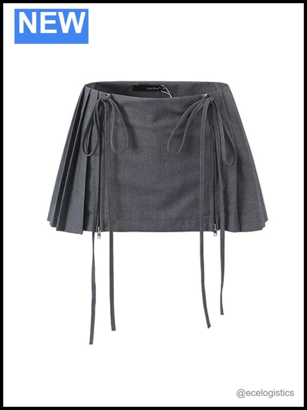 Y2k Pleated Skort for Women, Mini Skirt with Shorts Underneath, Preppy Low Rise
